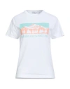 Maison Kitsuné Woman T-shirt White Size Xs Cotton In Multi