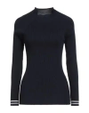 Maison Kitsuné Woman Turtleneck Navy Size M Cotton In Blue