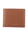 Maison Kitsuné Woman Wallet Tan Size - Cow Leather In Blue