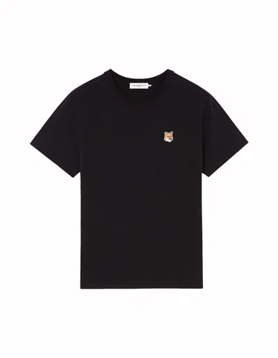 Pre-owned Maison Kitsuné Women's Maison Kitsune Fox Head Patch Classic Teeshirt In Black