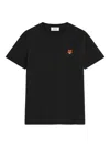 Maison Kitsuné Fox Head Cotton T-shirt In Black