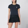 Maison Kitsuné Lady Fox Cotton T-shirt In Blue