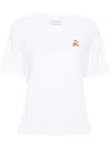 Maison Kitsuné T-shirt With Speedy Fox Application In White