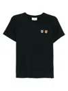 Maison Kitsuné Double Fox Head Patch Cropped T-shirt