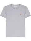 Maison Kitsuné Fox Head Patch Regular T-shirt In Grey