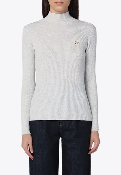 MAISON KITSUNÉ WOOL-BLEND TURTLENECK SWEATER
