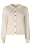 Maison Kitsuné Wool Cardigan In Neutral