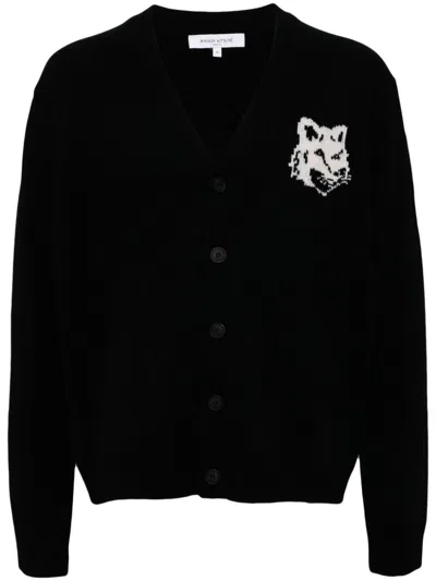 Maison Kitsuné Wool Clothing Sweaters In Black