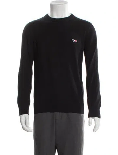 Pre-owned Maison Kitsuné Wool Crew Neck Pullover In Gray