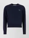 Maison Kitsuné Navy Blue Wool Sweater