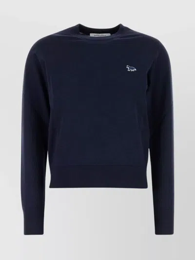 MAISON KITSUNÉ WOOL CREW NECK SWEATER