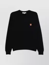 Maison Kitsuné Maison Kitsune Fox Head Regular Sweatshirt In Black