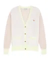 Maison Kitsuné Wool Matching Sweater In White