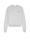 Maison Kitsuné Fox Head Patch Wool Sweater In Grey