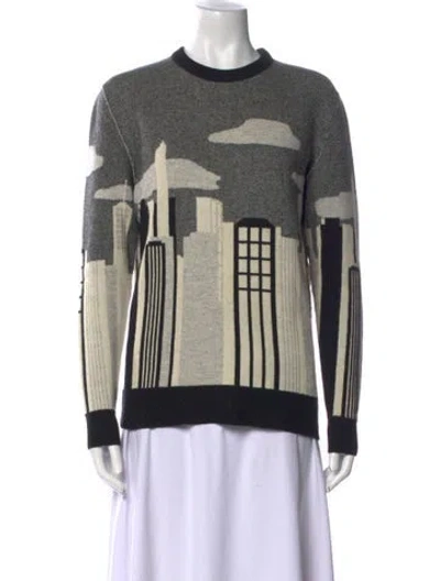 Pre-owned Maison Kitsuné Wool Printed Sweater In Multi