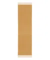 Maison Kitsuné Fox-patch Fringed Scarf In Beige