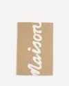 Maison Kitsuné Maison Kitsune Handwriting Scarf In Neutral