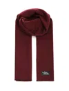 Maison Kitsuné Wool Scarf Scarves And Foulards Bordeaux In Brown