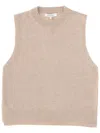 Maison Kitsuné Wool Vest In Brown