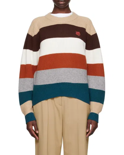 MAISON KITSUNÉ WOOLEN ROUND NECK SWEATER