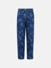 Maison Kitsuné 'workwear' Blue Denim Jeans In Blue