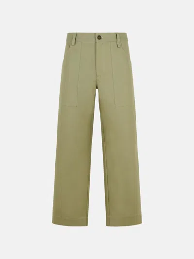 Maison Kitsuné 'workwear' Green Cotton Jeans