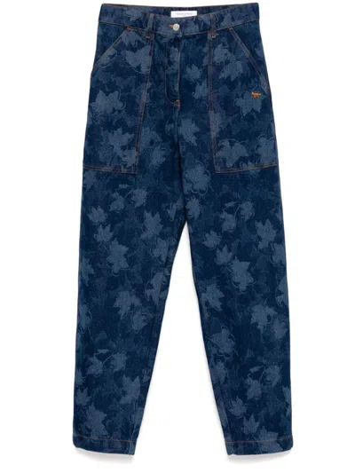 Maison Kitsuné Workwear Pants In Blue
