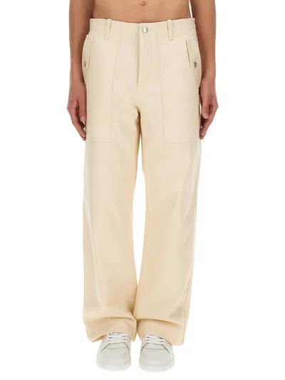 Maison Kitsuné Workwear Pants In Neutral