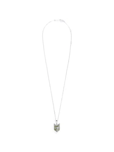 Maison Kitsuné X A. Society Fox-motif Pendant Necklace In Silver