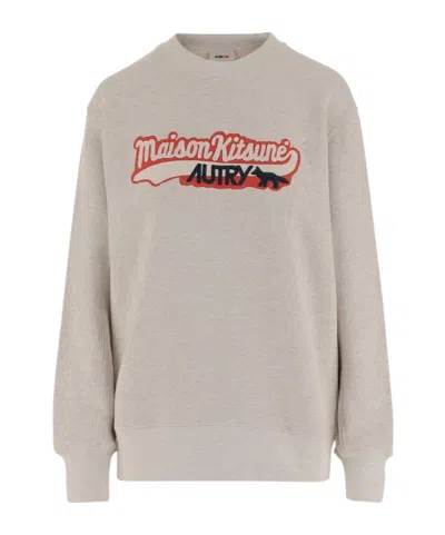 Maison Kitsuné Maison Kitsune X Autry Collaboration Sweatshirt In Neutral