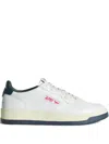 Maison Kitsuné X Autry Medalist Perforated Lace-up Sneakers In White