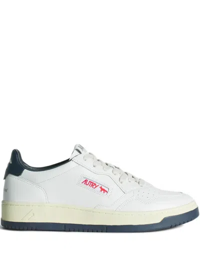 MAISON KITSUNÉ X AUTRY MEDALIST PERFORATED LACE-UP SNEAKERS