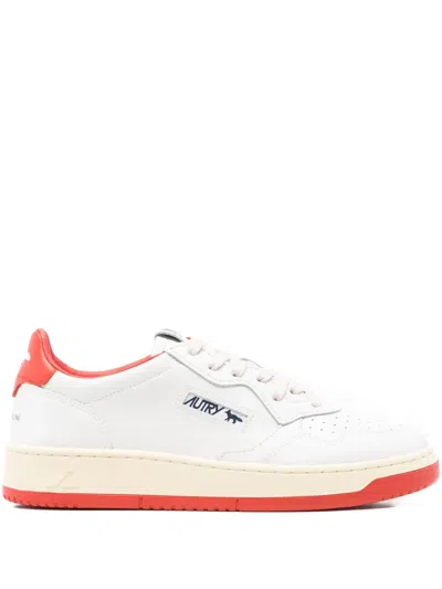 Maison Kitsuné X Autry Medalist Sneakers In White
