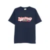 Maison Kitsune X Autry T Shirts Blue In Blue