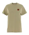 Maison Kitsuné Hunter Fox Head Short Sleeve T-shirt In Green