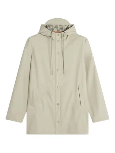 Maison Kitsuné X Hunter Hooded Rain Coat In Neutral