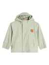 Maison Kitsuné X Hunter Hooded Rain Jacket In Green