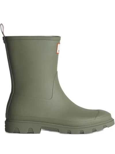 Maison Kitsuné X Hunter Unisex Downpour Waterproof Rubber Short Boots Shoes In Gray