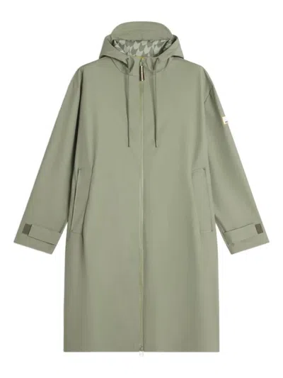 Maison Kitsuné X Hunter Unisex Hooded Rain Coat Clothing In Green