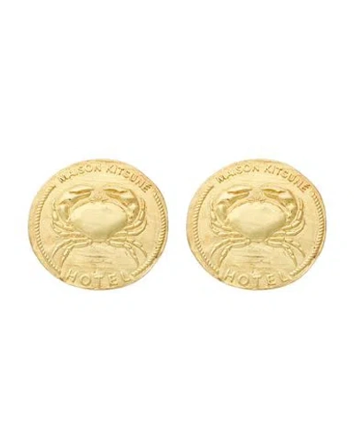 Maison Kitsuné X Nalin Studios Woman Earrings Gold Size - Metal