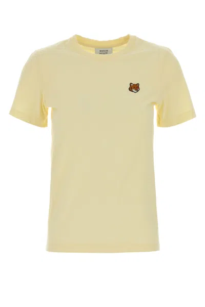 Maison Kitsuné Yellow Cotton T-shirt