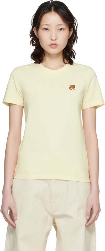 Maison Kitsuné Yellow Fox Head Regular T-shirt
