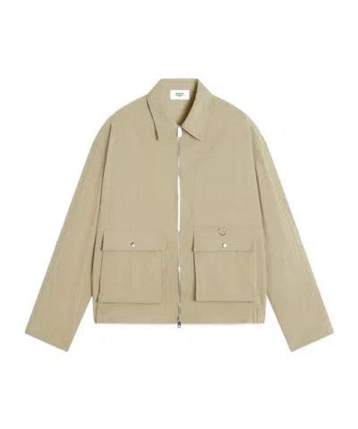 Maison Kitsuné Zipped Jacket In Brown