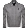 Maison Kitsuné Classic Gingham Check Lightweight Jacket In Gray