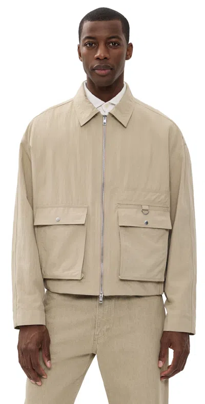 Maison Kitsuné Maison Kitsune Chic Ecru Overcoat For Men In Neutral