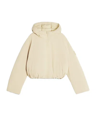 Maison Kitsuné Zip-up Puffer Jacket In Neutral