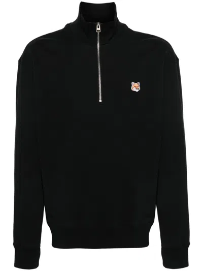 Maison Kitsuné Sweatshirt In Black