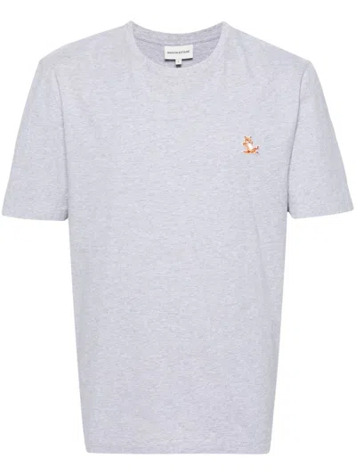 Maison Kitsuné Maison Kitsune Chillax Fox T Shirt In Grey