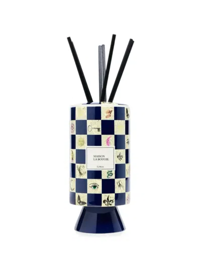 Maison La Bougie La Reine Checkered-print Reed Diffuser In Blue