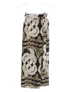 Maison La Plage Eva Midi Wrap Skirt In Gray